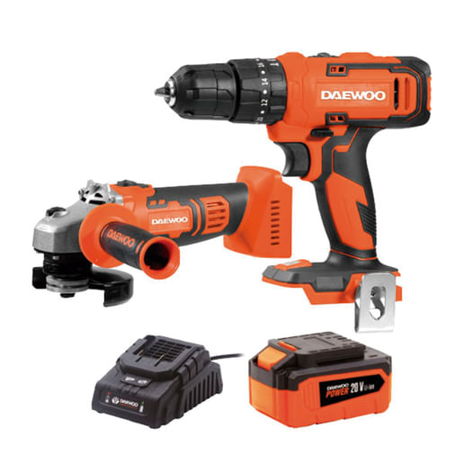 Combo Daewoo Amoladora Y Taladro Litio