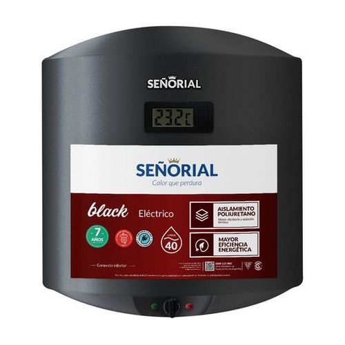 Termotanque Señorial 40 Lts Elect C/Inf Black 2.0 330092