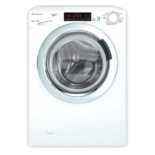 Lavarropas Candy 8Kg Gvs128T 1200Rpm Blanco 15Prog. Smart