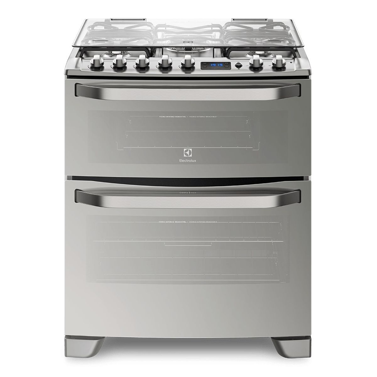 Cocina Electrolux 76Cm 76Dxr Inox Doble Horno