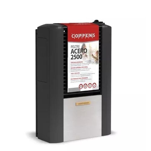 Calefactor Coppens 2500 Tb Peltre Acero Sali/Der C25Bdpam