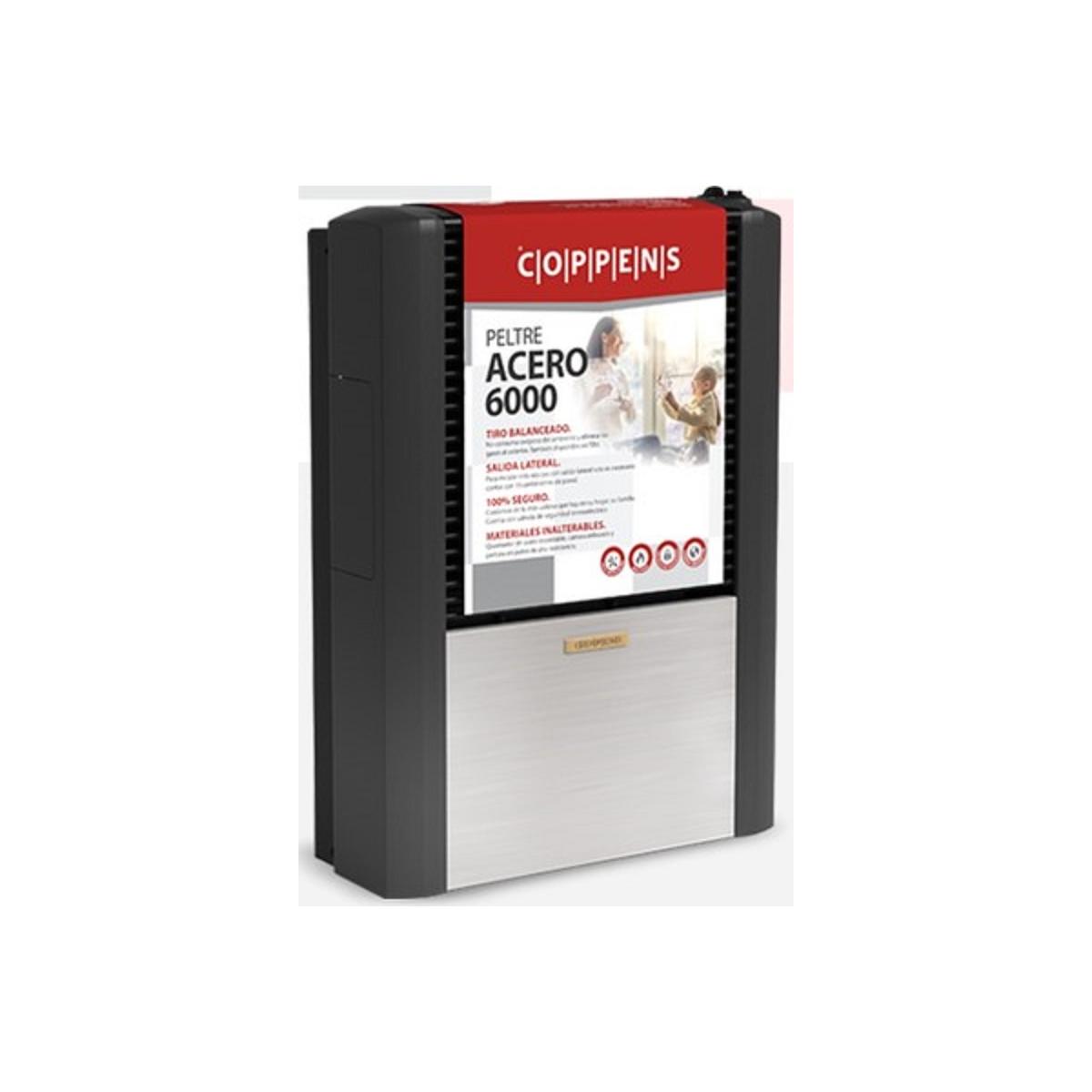 Calefactor Coppens 6000 Tb Peltre Acero Sal/Der C60Bdpam