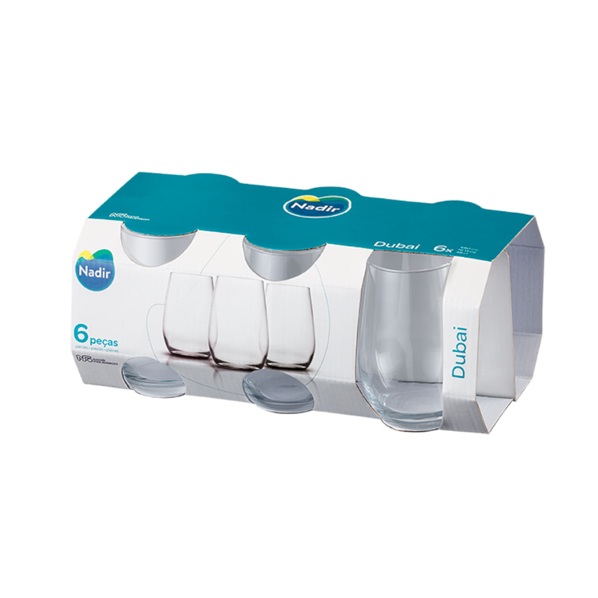 Vaso Dubai Nadir 766406 T/L 460Ml X6