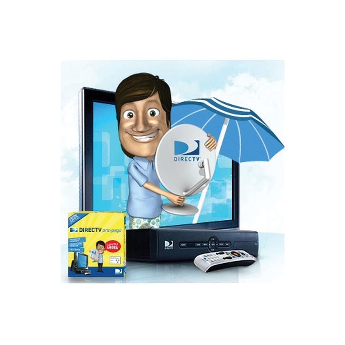 Kit DirecTv prepago antena de 0.6 mts.