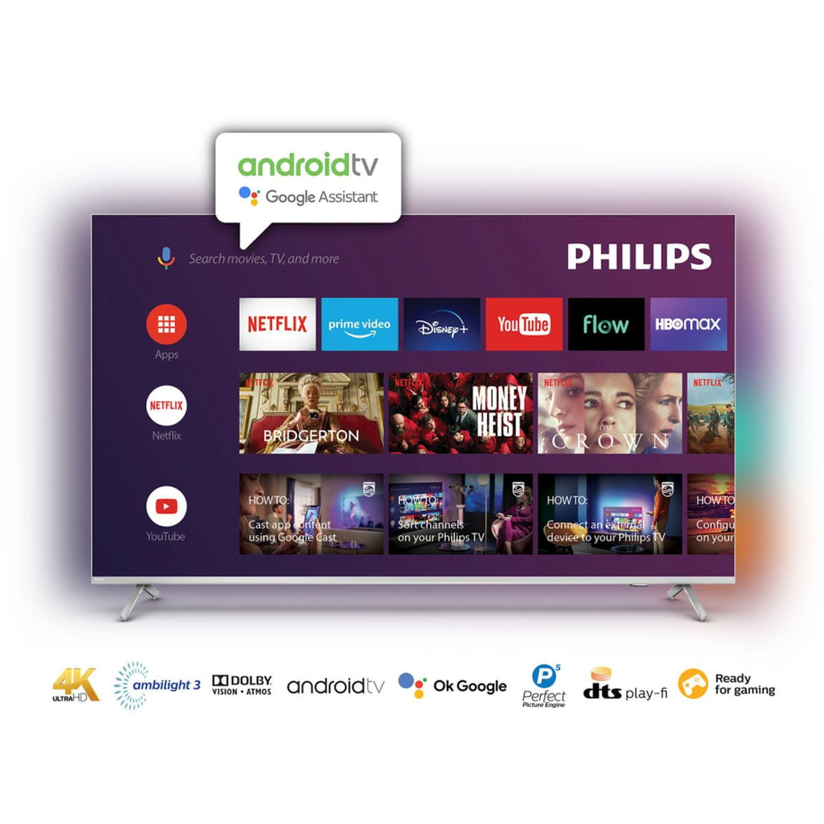 Smart TV Philips 75'' LED 4K UHD Ambilight PUD8507/77