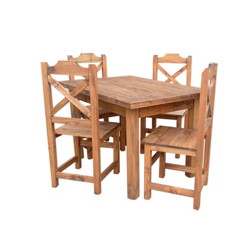 Juego De Mesa Venpuermar 1,20 + 4 Sillas