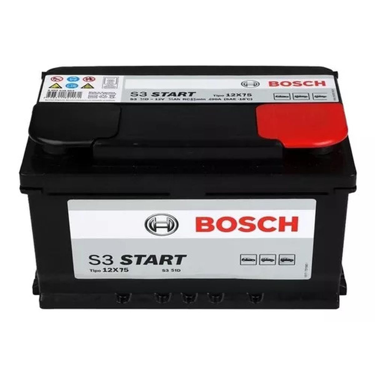 Bateria Bosch S3 Start 12X75 0092.S38.063-4GL