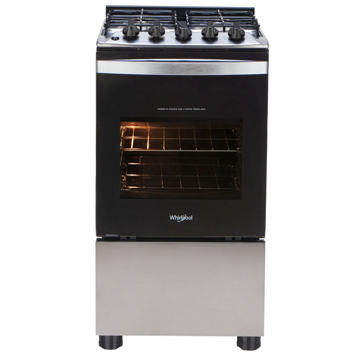 Cocina Whirlpool 50 Cm. WFO4NBR Inox. MG C/ENC
