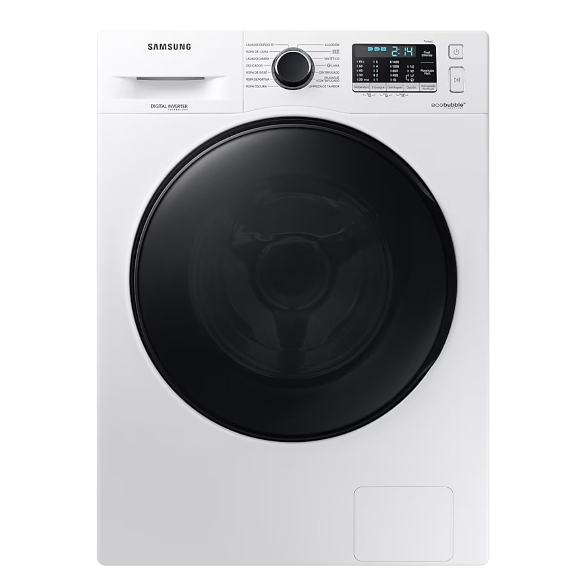 Lavarropas Samsung WW95AA046BWUBG 1400RPM inverter 9.5 Kg
