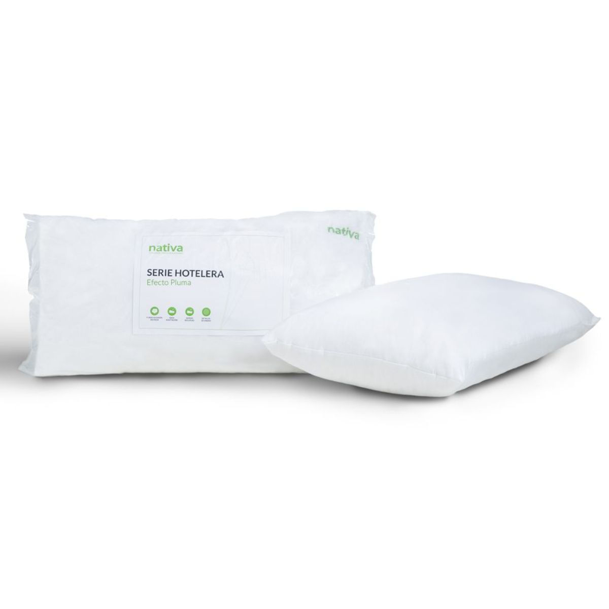 Almohada Nativa Serie Hotelera Efecto Pluma