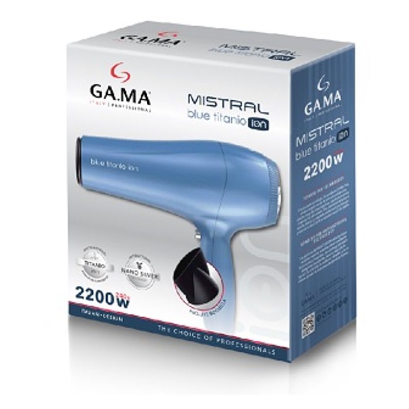 SECADOR PELO MISTRAL BLUE TITANIUM Naldo
