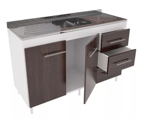 Mesada Orlandi 120 X 53 A Inoxidable B Central C/Re 40