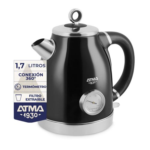 Pava Eléctrica Atma Vintage 1.7L 2200W Negra