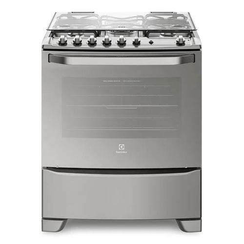 Cocina Electrolux a Gas 76cm 76gsr Inox Timer Doble Vidrio