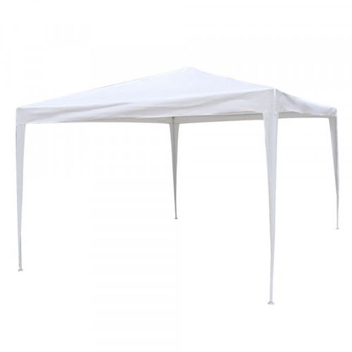 Gazebo Brogas Classic Acero Y Rafia Blanco 001