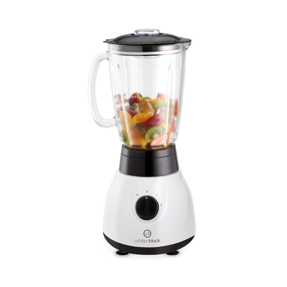 Licuadora WhitenBlack ALWB04 1.5LTS vaso vidrio 850W