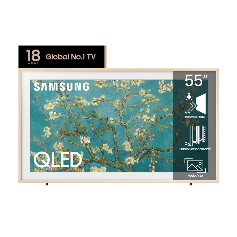 Smart Tv Samsung 55 Ls03B Frame 4K Qled Bt Nogal| Naldo