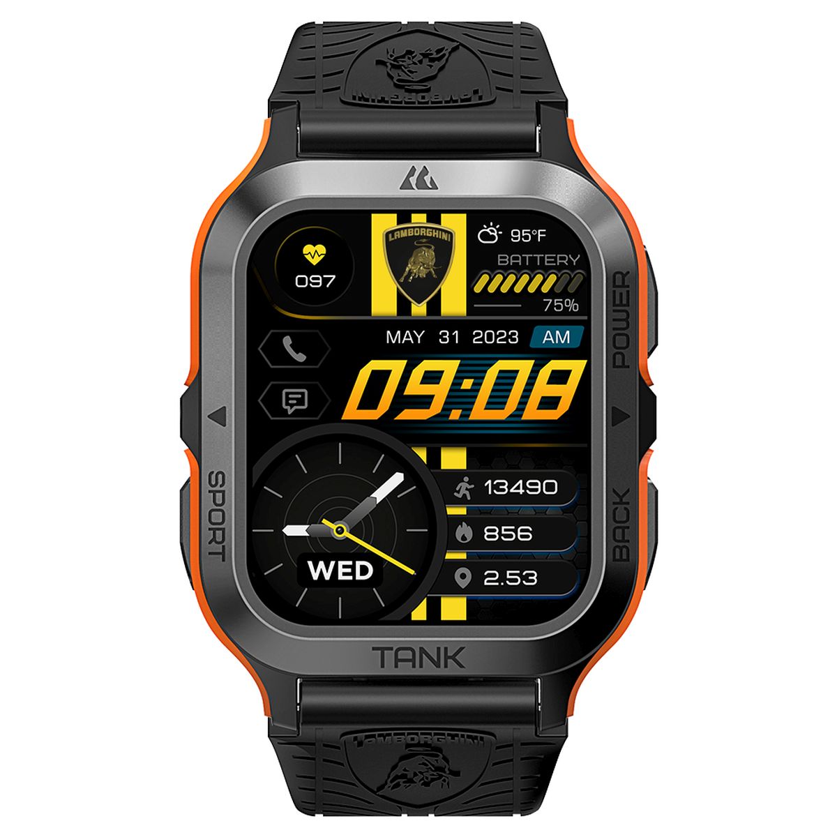 Smartwatch Lamborghini Lamboaventador Q4 Nero