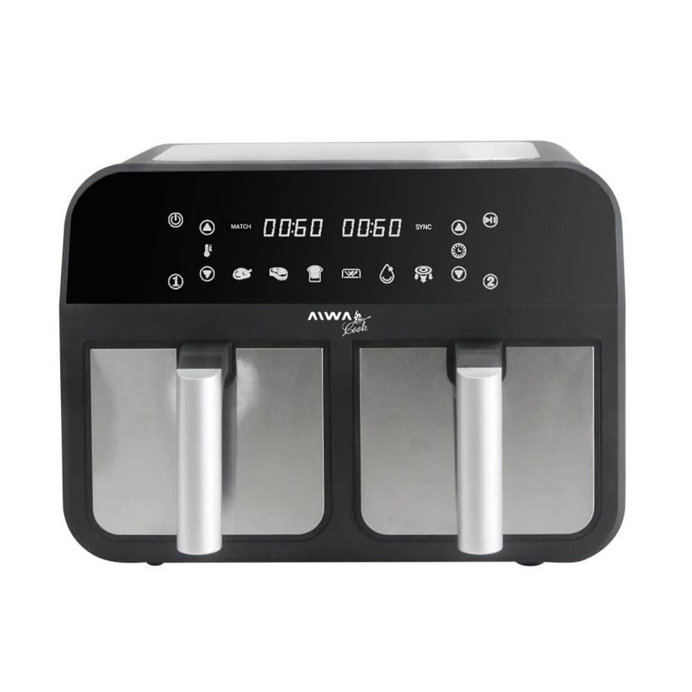Freidora De Aire Aiwa Dual Aw-Fa244 Digital 8lts