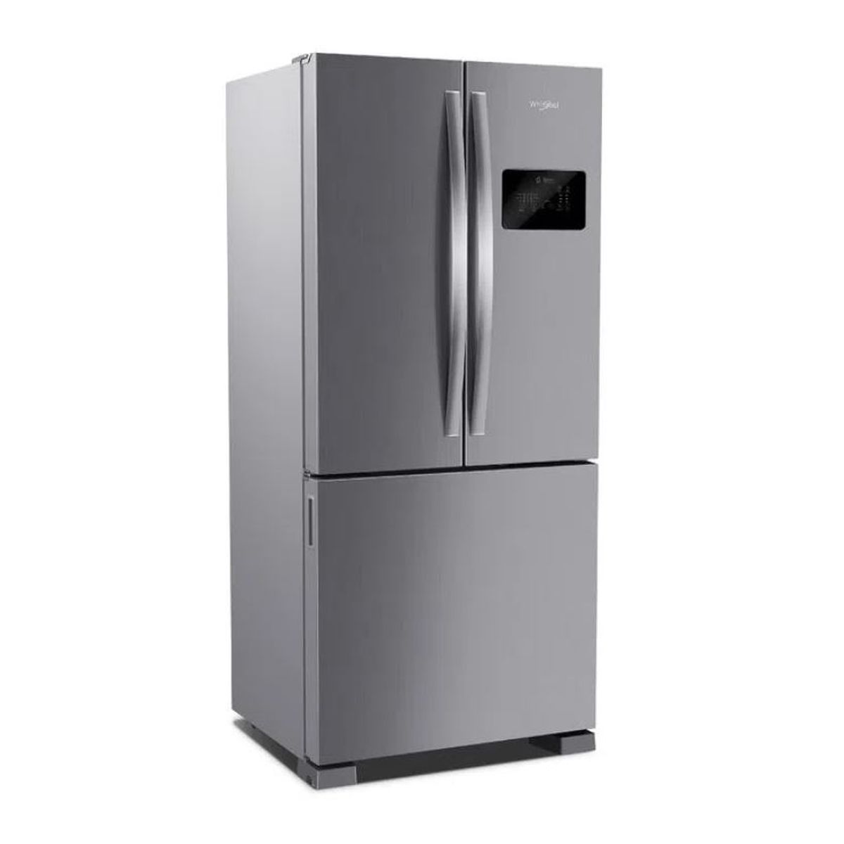 Heladera Whirlpool 554 l Wro85bk Sbs Plata