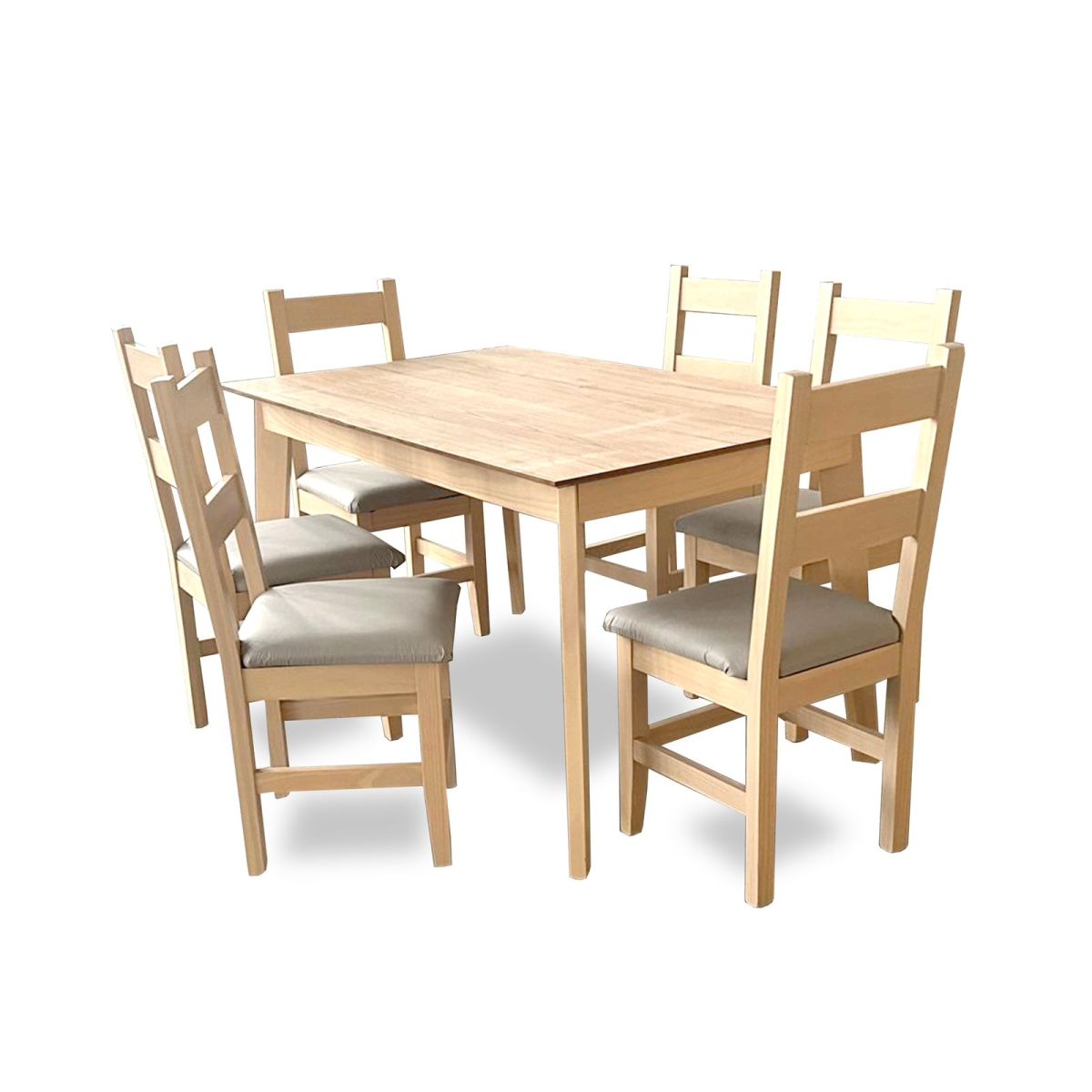 Juego Comedor Barulich  Mesa + 6 Sillas N 212