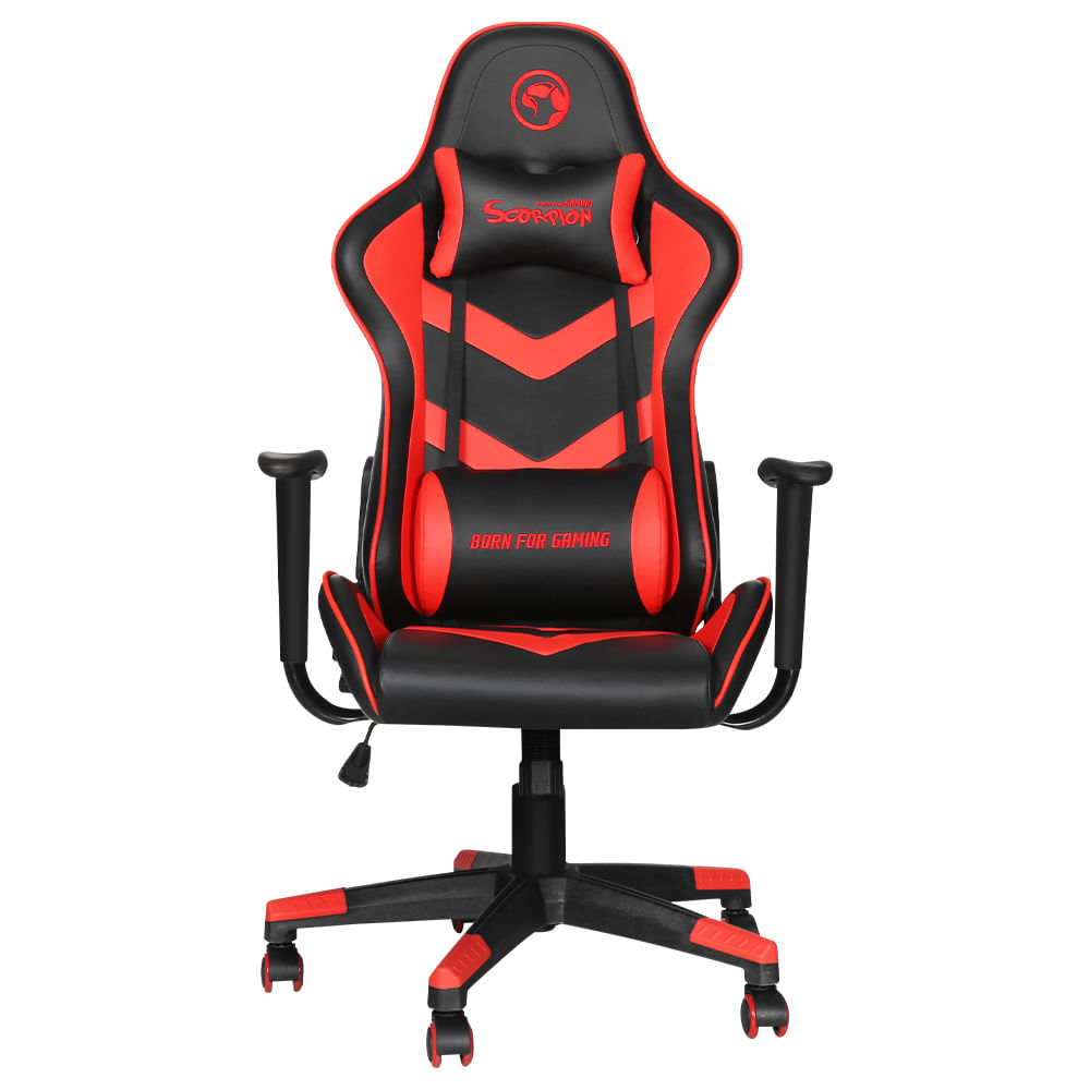 Silla Gaming Marvo Ergonómica CH-106RD Roja y Negra