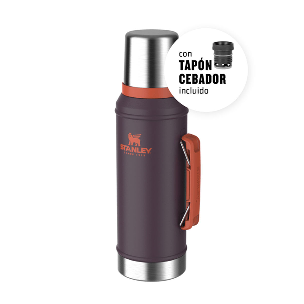 Termo Stanley 950ml Acero Plum/Ciruela