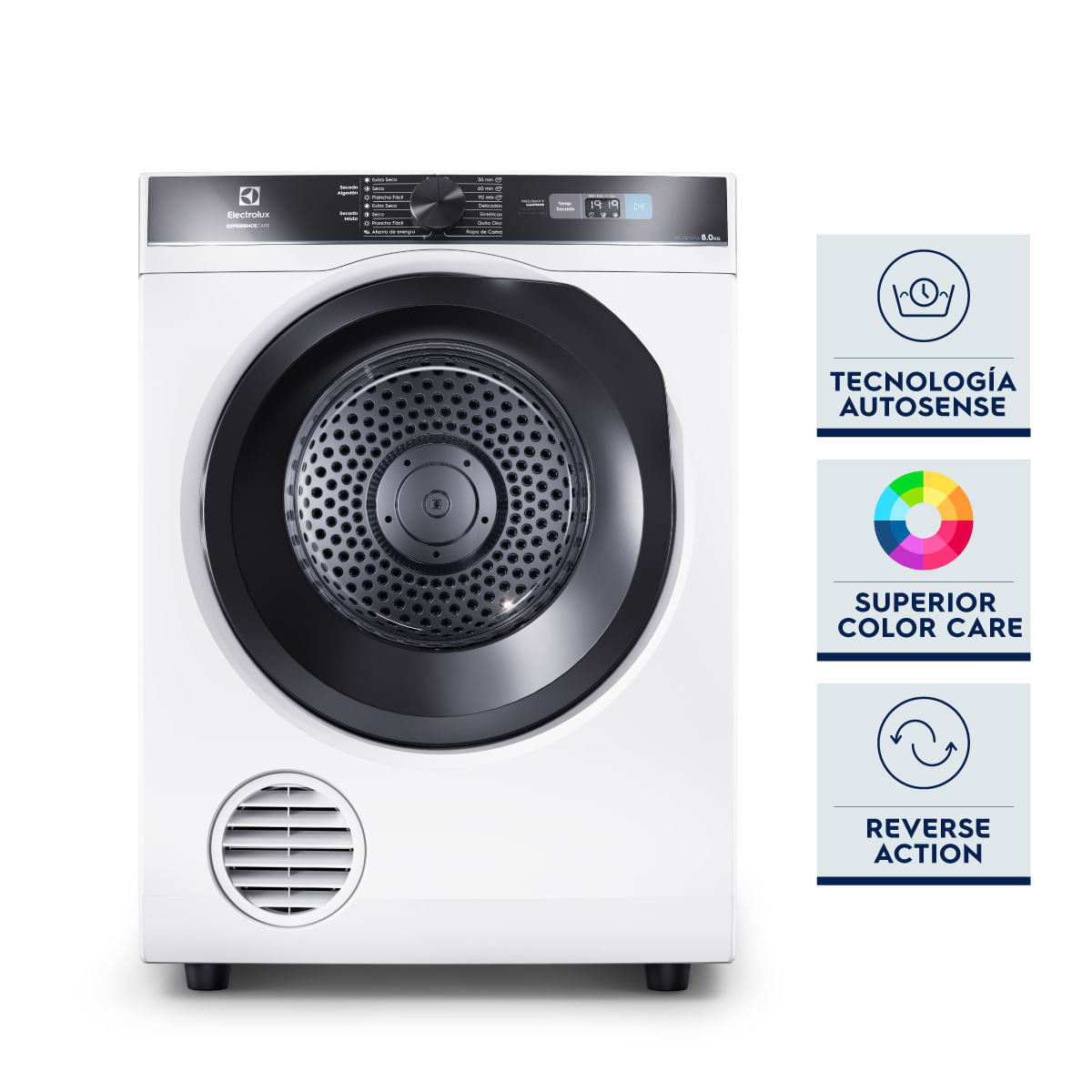 Secarropas Electrolux 8kg Eses208b Autosense Blanco