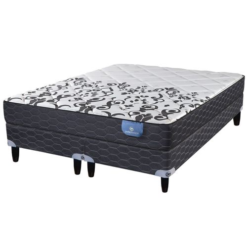 Sommier y Colchón de Resortes Queen Size Serta Branson 160x200