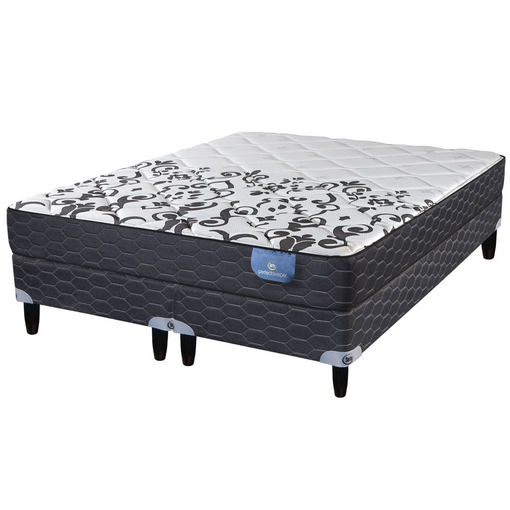 Sommier y Colchón de Resortes Queen Size Serta Branson 160x200