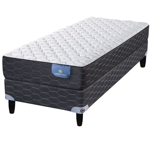 Sommier y Colchón de Resortes 1 Plaza Serta Joplin 80x190