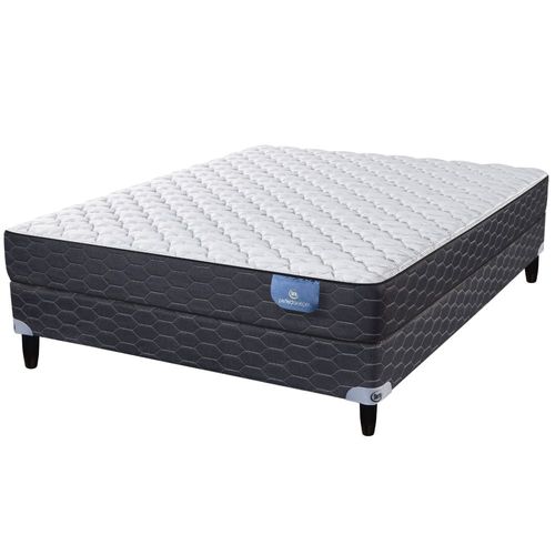 Sommier y Colchón de Resortes 2 Plazas Serta Joplin 130x190