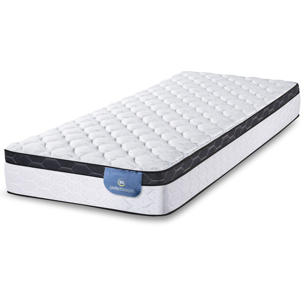 Colchón de Resortes 1 Plaza y Media Serta Nixa Europillow 100x190