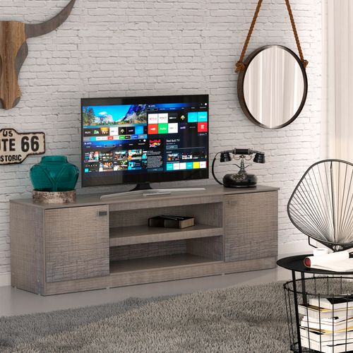 Mueble Para Tv Led / Lcd Rack 128 Mosconi Melamina Vajillero Carvalho Aserrado