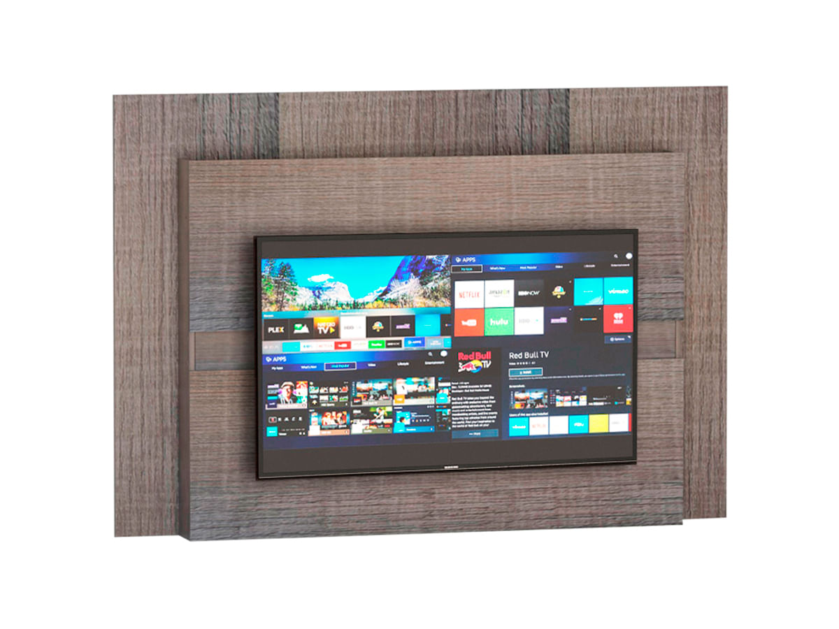 Panel Colgante Para Tv Led / Lcd 128 Mosconi Melamina Carvalho Aserrado