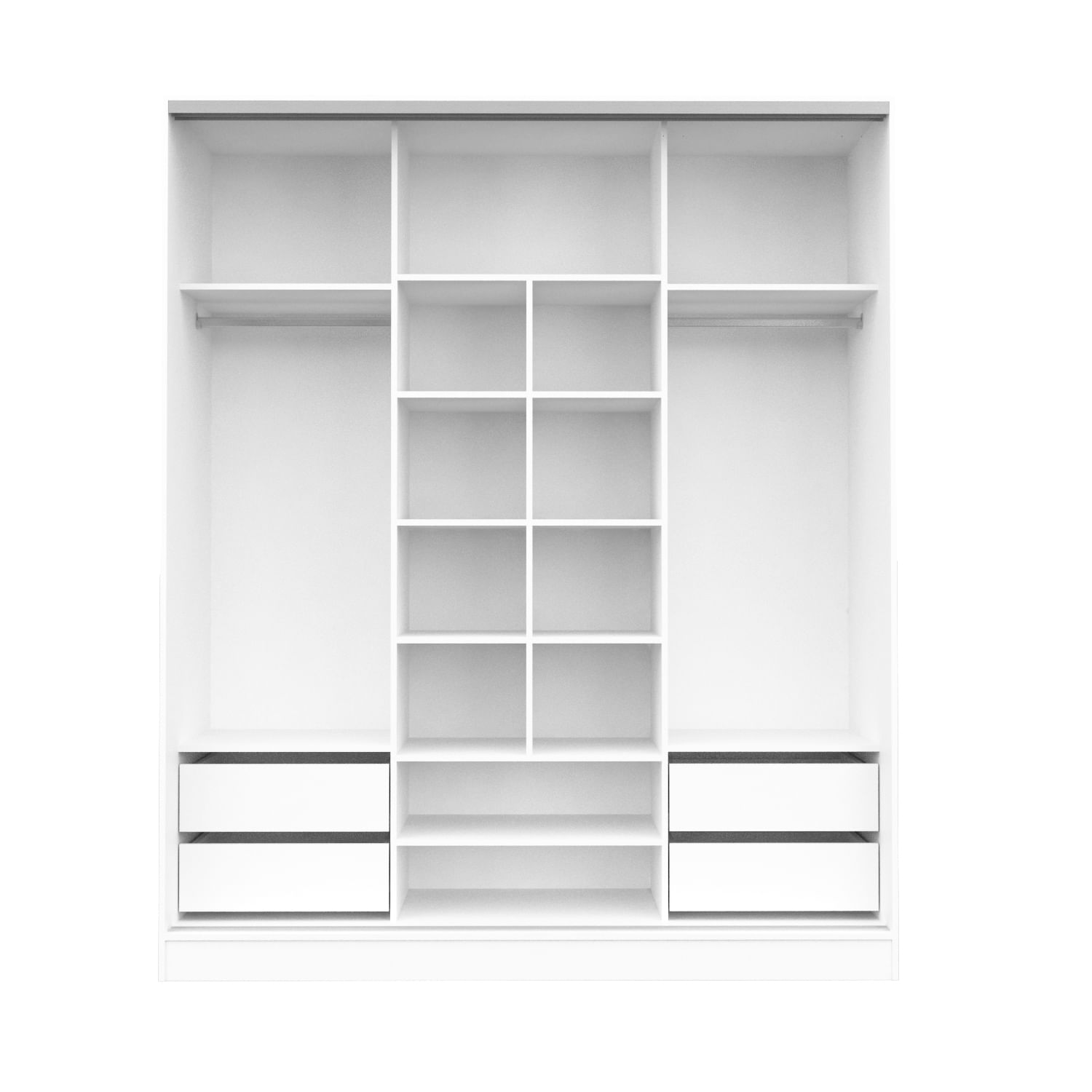 Placard 3 Puertas Corredizas 1,80 Mts Premium Mosconi Blanco