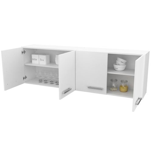 Alacena Mueble De Cocina Mosconi Express 1,60 Mts. Melamina Blanco