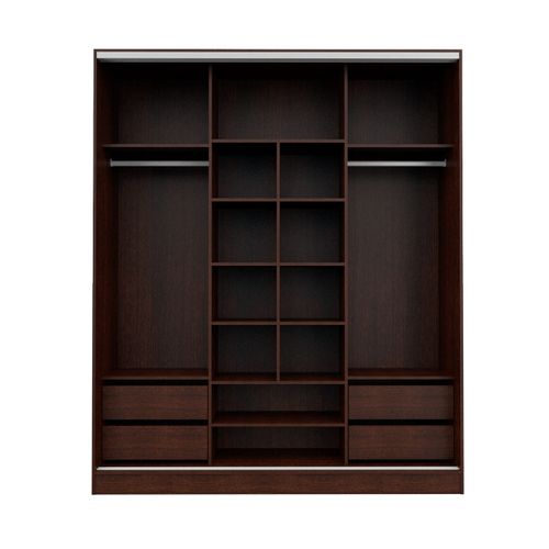 Placard 3 Puertas Corredizas 1,80 Mts Premium Mosconi Wengue