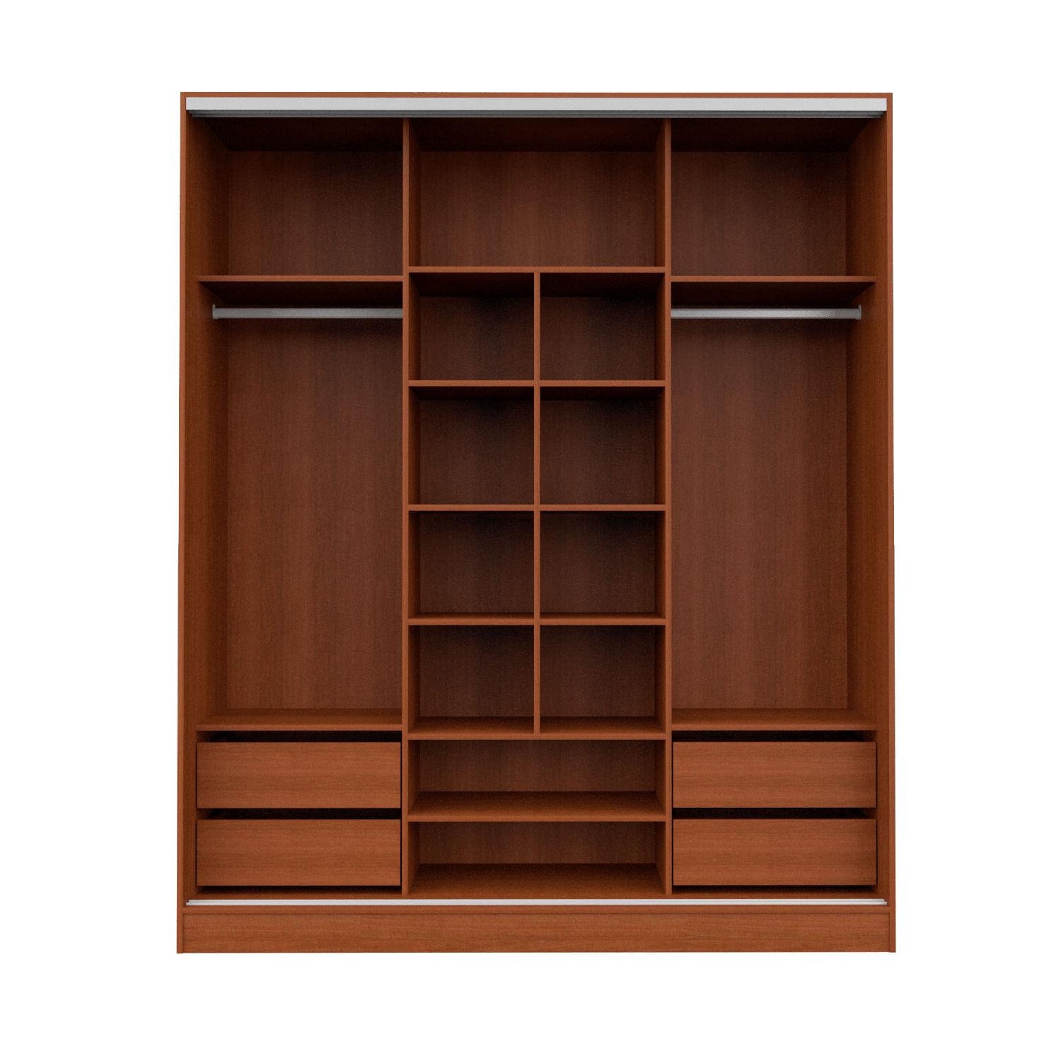 Placard 3 Puertas Corredizas 1,80 Mts Premium Mosconi Tabaco
