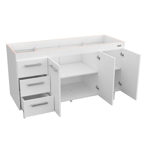 Bajo Mesada Sin Bacha Mueble Cocina Mosconi Express 1,40 Mts Blanco
