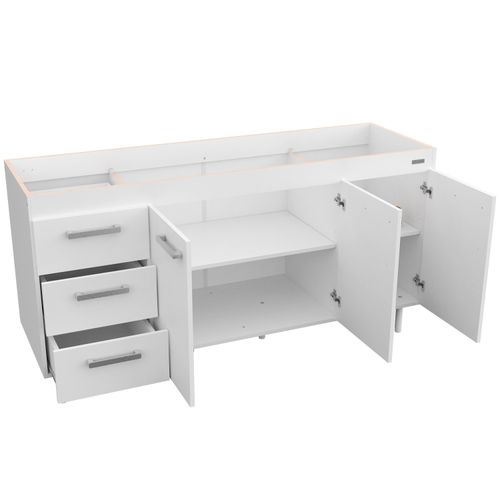 Bajo Mesada Sin Bacha Mueble Cocina Mosconi Express 1,60 Mts Blanco