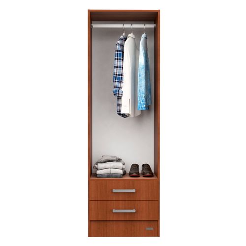 Placard Ropero 2 Puertas Melamina Mosconi Dakar Tabaco