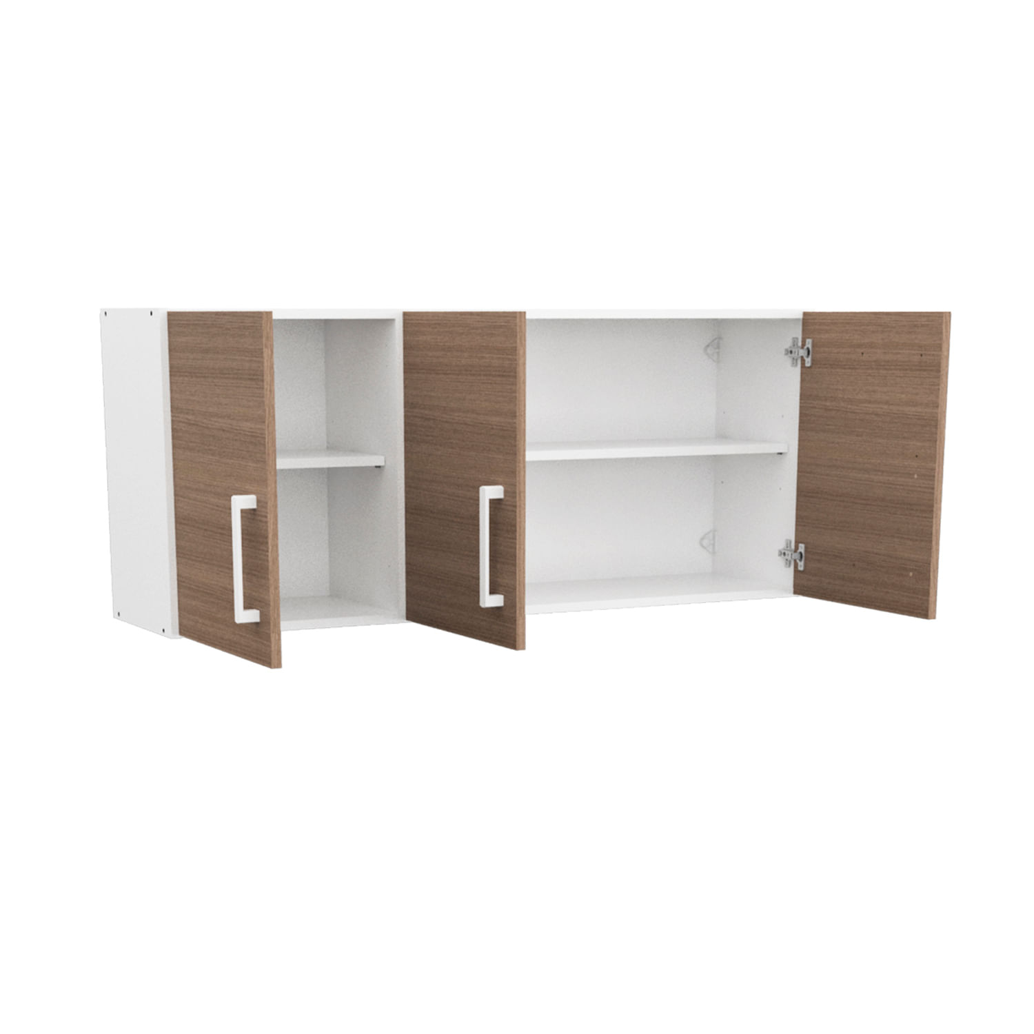 Alacena Mueble De Cocina Mosconi Express 1,20 Mts. Melamina Blanco (Carvalho Mezzo)