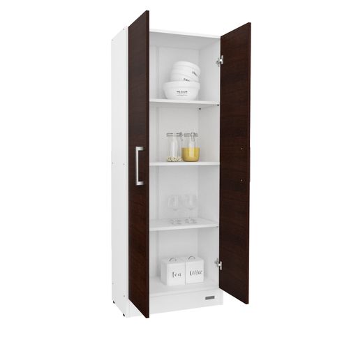 Despensero Mueble Organizador Mosconi 2 Puertas 1,50 Mts. Blanco (Wengue)