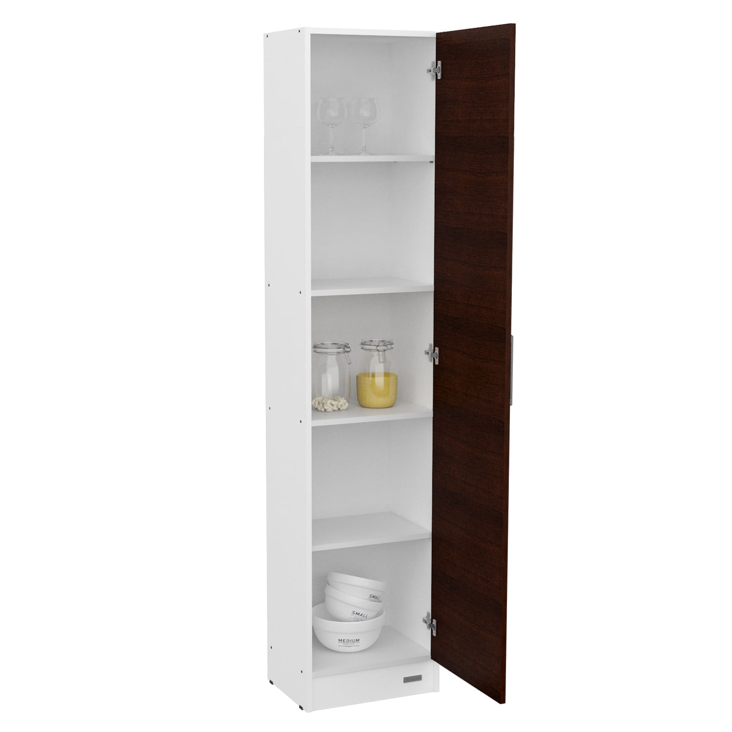 DESPENSERO ORGANIZADOR 1 PUERTA 1,80 MTS. MUEBLE DE COCINA Blanco (Wengue)