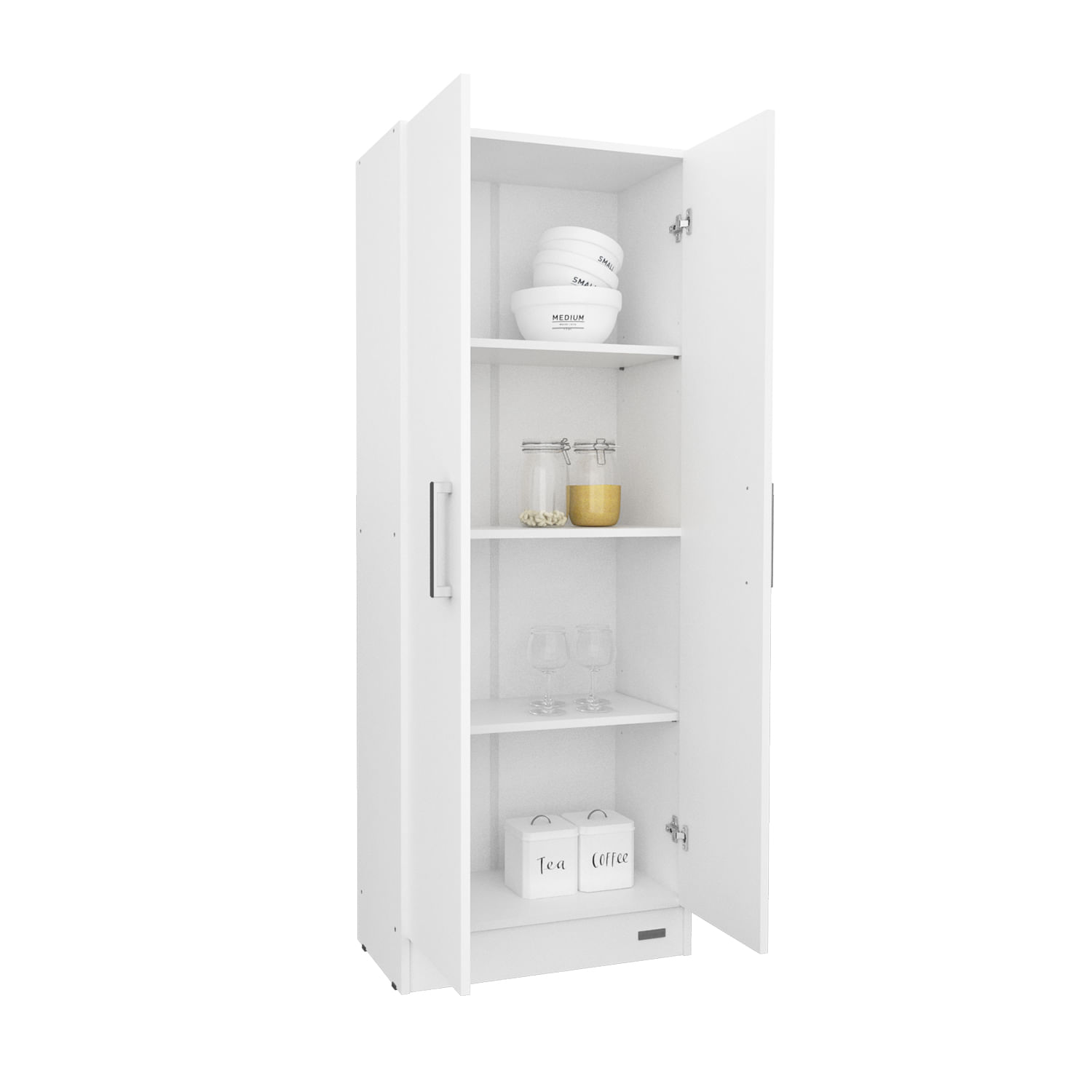 Despensero Mueble Organizador Mosconi 2 Puertas 1,50 Mts. Blanco
