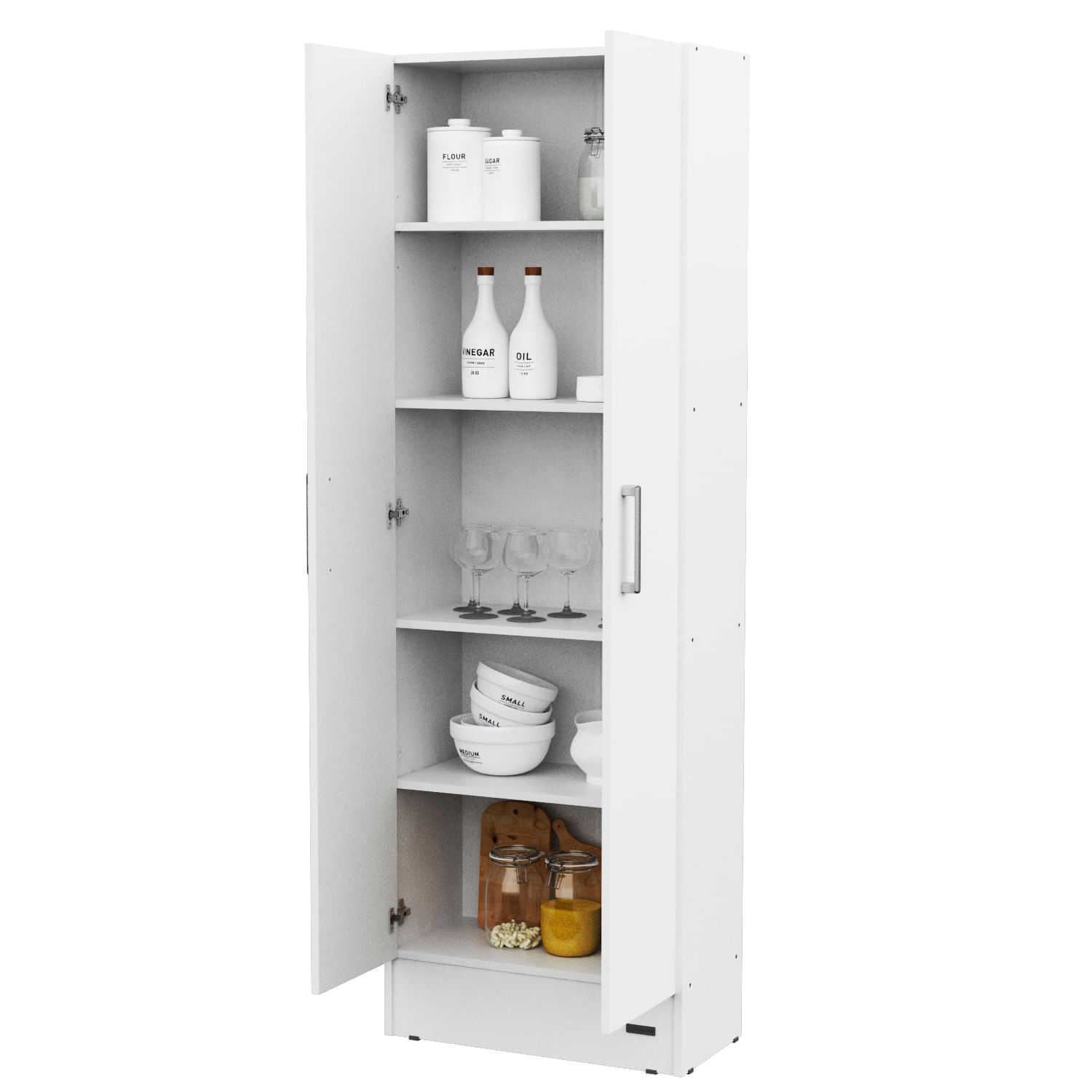 Despensero Multiuso Mueble De Cocina 1,80 Mts. Mosconi Blanco