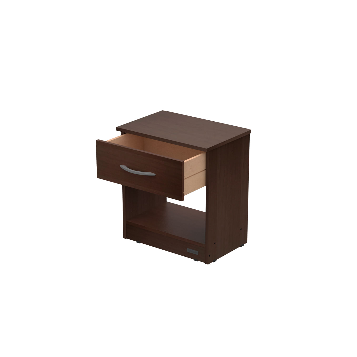 Mesa De Luz 1 Cajón Mosconi Super Express Mesita De Noche Chocolate