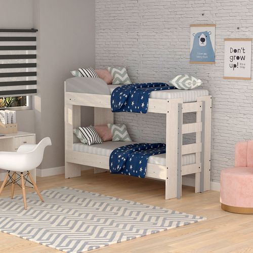 Cama Cucheta Doble Emogi Juvenil Infantil Melamina Venezia