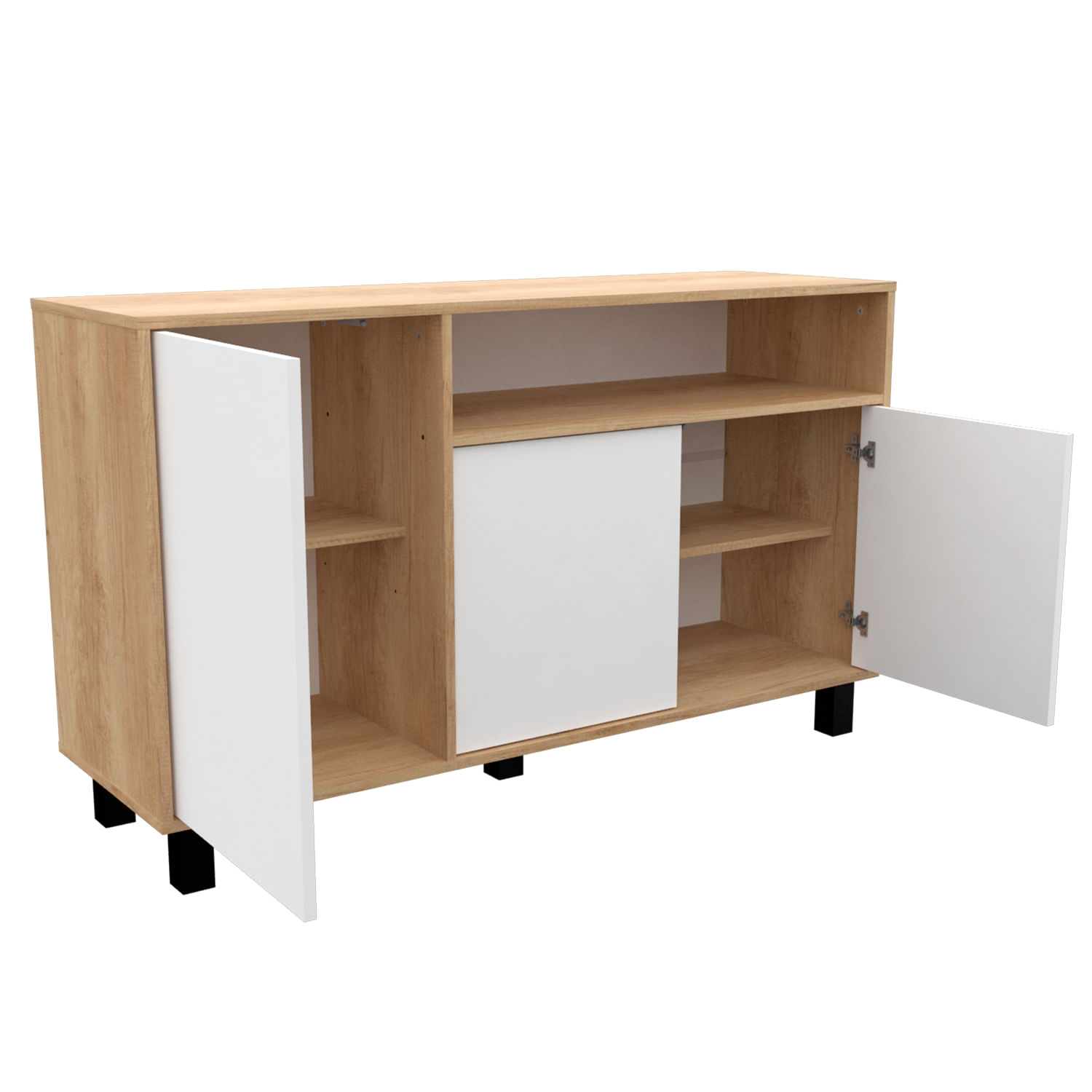 BAHIUT DOORS CON PUERTAS VAJILLERO MOSCONI Nebra Nat (Blanco)